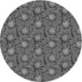 thumbnail image 1 of Ahgly Company Tapis d'Intérieur Lavable en Machine Carré Noir Iridium, 3 Pieds Carré, 1 of 7