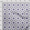 thumbnail image 3 of oneOone Velvet Dark Purple Fabric Asian Block Floral Craft Projects Decor Fabric Printed By The Yard 58 Inch Wide, 3 of 4