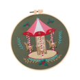 thumbnail image 3 of Abbracc Christmas Embroidery Kit Decorative DIY Xmas Home Decor Cute Hand Embroidery Carousel, 3 of 9