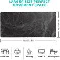 thumbnail image 3 of Topographic Contour Extended Mouse Pad 31.5x11.8 Inch Large Long Extended Pads Big Mousepad Extended Large Non-Slip Rubber Base Waterproof Big Keyboard Mat with Stitched Edges for Gaming and Office, 3 of 5