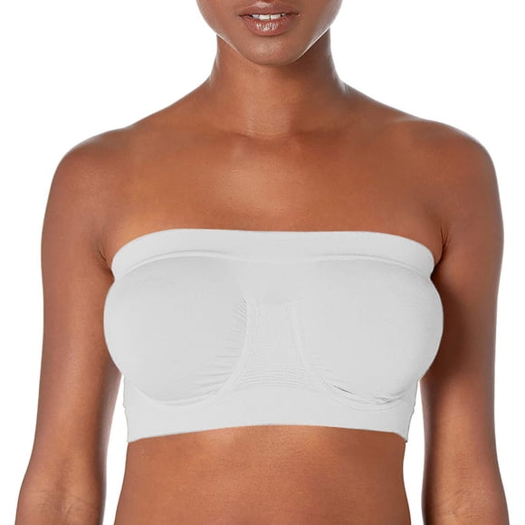 Ersazi Strapless Bra For Big Bust Women'S Stretch Strapless Bra,Summer Bandeau Bra,Plus Size Strapless Bra,Comfort Wireless Bra In Clearance White 2Xl