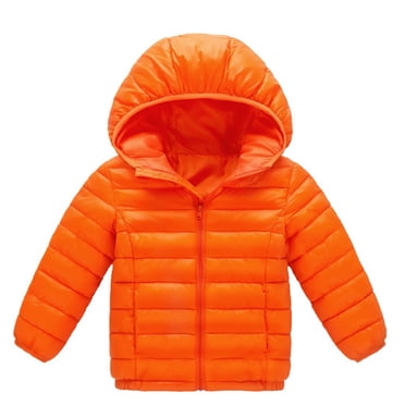 XZNGL Kids Coats for Winter Winter Child Kids Solid Color Hoodie Zipper Coats Keep Warm Jacket Clothes Kids Winter Jacket