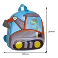 thumbnail image 2 of Toddler Backpack Cute Excavator Kids Cartoon Book Bag for Children Gift (Yellow), 2 of 9
