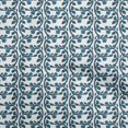 thumbnail image 1 of oneOone Georgette Viscose Teal Blue Fabric Block Craft Projects Decor Fabric Printed By The Yard 42 Inch Wide-2C, 1 of 5