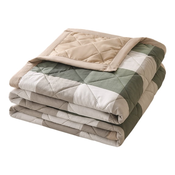 Bwiyojiz Décoration pour la Maison 59x39 Pouces Courtepointe d'Été Lavée Fraîche Climatisation Mince Gaufrée Cadeau en Direct Maison Étudiants Dortoir, Cadeaux pour Elle, Multicolore