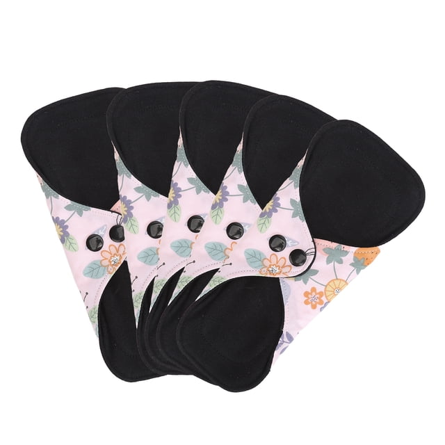 5 Pcs Serviettes Hygiéniques Lavables, Serviettes de Soins Post-Partum Réutilisables, Serviettes de Maternité Anti-Fuites, Produits pour la Période Menstruelle Féminine, Serviettes de Soins pour la Période Post-Partum Féminine, Période Menstruelle