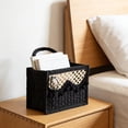 thumbnail image 4 of Foldable Fabric Storage Basket - Woven Collapsible Container for Clothing & Toys, Versatile organizer with Handle, Black, JKODE, 4 of 8