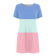 thumbnail image 5 of TJAZFJPA Robe Blanche Femmes Femmes Été Robes Décontractées Manches Courtes Robes d'Été Décontractées Robes T-Shirt Jupes de Plage Robes Mini Robes Femmes Formelles Aguichant Robe Rouge, 5 of 5