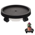 thumbnail image 1 of Gardening Potted Plant Tray Movable Flowerpot Tray Flowerpot Base with Water Tray, 1 of 8