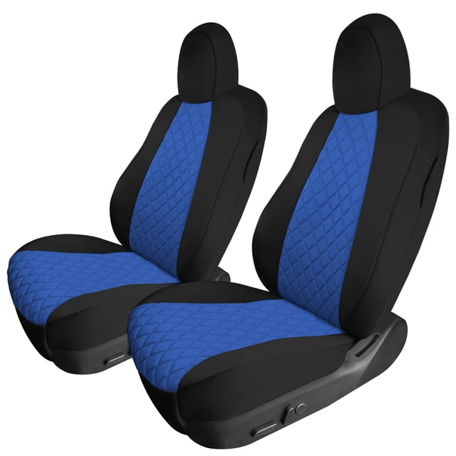 FH Group Waterproof Neoprene Custom Fit Car Seat Covers for 2020-2024 Tesla Model Y Front Set Blue