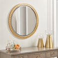 thumbnail image 2 of Jennifer Taylor Home Golden Oak Dauphin Round Gold Accent Wall Mirror, 2 of 8