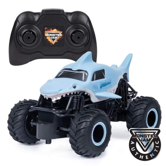 Monster Jam, Megalodon radiocommandé authentique, échelle 1:24, 2,4 GHz, à partir de 4 ans