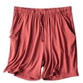 thumbnail image 1 of Timegard Womens Shorts Summer Elastic Waisted Drawstring Loose Soft Sleepwear Casual Loose Pjs Shorts, 1 of 7