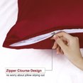 thumbnail image 2 of Unique Bargains Satin Pillowcase Zippered Silky Sateen, 2 of 9
