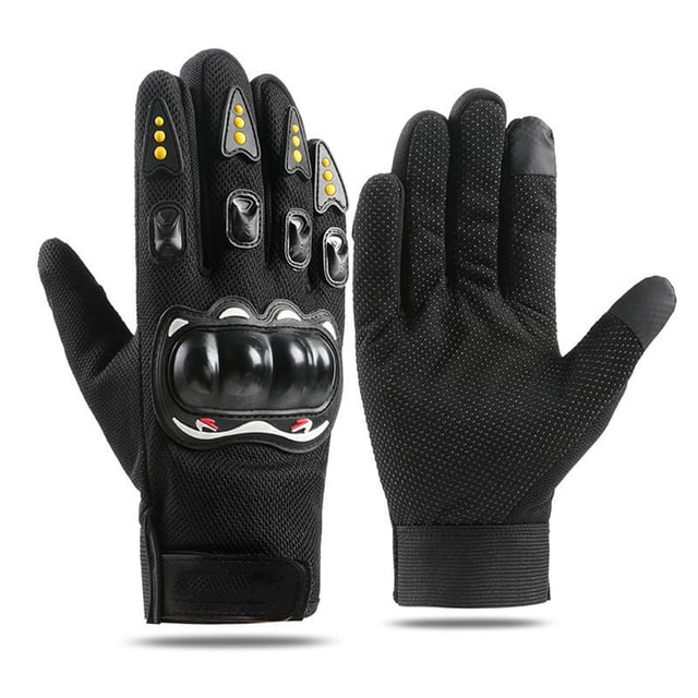 Cameland Gants de Moto avec Protection Coquilles Rigides Respirants et Antidérapants Gants à Doigts Complets