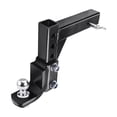 thumbnail image 1 of 10" Adjustable 4 Level Trailer Drop Hitch Ball Mount Tow For 2" Receiver With 50mm Ball RV Parts Camper Caravan Accessories ,Easy to Use, 1 of 6