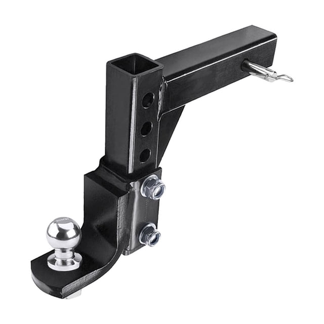 10" Adjustable 4 Level Trailer Drop Hitch Ball Mount Tow For 2" Receiver With 50mm Ball RV Parts Camper Caravan Accessories ,Easy to Use