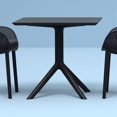 thumbnail image 4 of Siesta ISP106-BLA Table Carrée Ciel de 31 Po Noir, 4 of 6