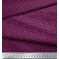 thumbnail image 2 of Soimoi Crepe Silk Fabric Dot & Curve Block Printed Fabric 1 Yard 42 Inch Wide, 2 of 3