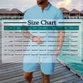 thumbnail image 3 of Weiqiqre Men's Short Sets 2 Piece Outfits Button Down Linen Shirts and Short Sets Summer Beach Outfis, 3 of 6