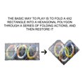 thumbnail image 5 of Black Portable Folding Puzzle Toy 8 Panels 3 Rings Stress Relief Sensory Fidget Board Game Focus Training Brain Teaser Travel Activity Desk Game For Adults Kids, 5 of 5