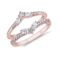 thumbnail image 1 of 0,40 Carat Rond Taille Excellente Diamond Naturel Magnifique Alliance Éternité pour Mariée en Or Rose Massif 14K Taille 5, 1 of 7