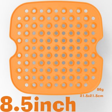 Dvkptbk Reusable Silicone Air Fryer Liners Kitchen Essentials Non Stick Easy Clean Air Fryer Liners Mats Air Fryer Accessories for Microwave Oven Frying Pan Steaming Cooking Baking Roasting Filter