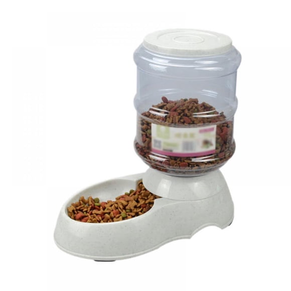 Self Dispensing Pet Waterer Automatic Gravity Dog Cat Food Feeder