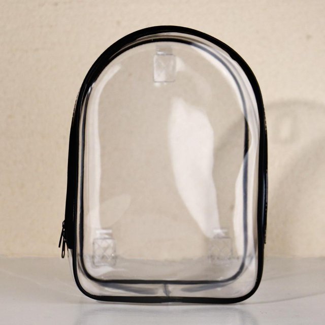 Petit Sac de Rangement pour Poupée, Sac pour Poupée d'Extérieur, Étui de Transport Imperméable et Portable, Sac d'Exposition Transparent en PVC pour Poupée de 20 cm