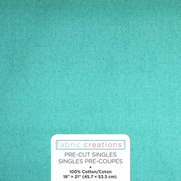 FABRIC CREATIONS Fat Quarter Pre-Cut 45.7 × 53.3 cm (21 in) Small White Dots, 18x21