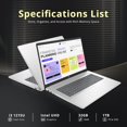 thumbnail image 2 of HP Portable 17,3 Pouces Full HD, Processeur Intel Core i3-1215U, 32 Go de RAM, SSD PCIe 1 To, Intel UHD Graphics, Pavé Numérique, Caméra Web HD 720p, Windows 11 Pro, Argent Naturel, Carte USB Hotface 32 Go, 2 of 7