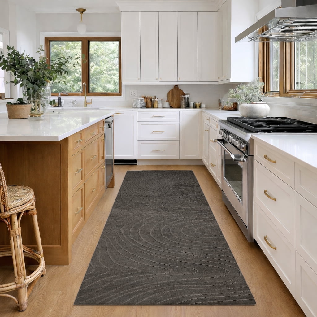 Tapis de Couloir Somos Lavable A la Machine Contemporain/Moderne pour Salon, Chambre, Salle Manger, Entrée, et Plus Encore.