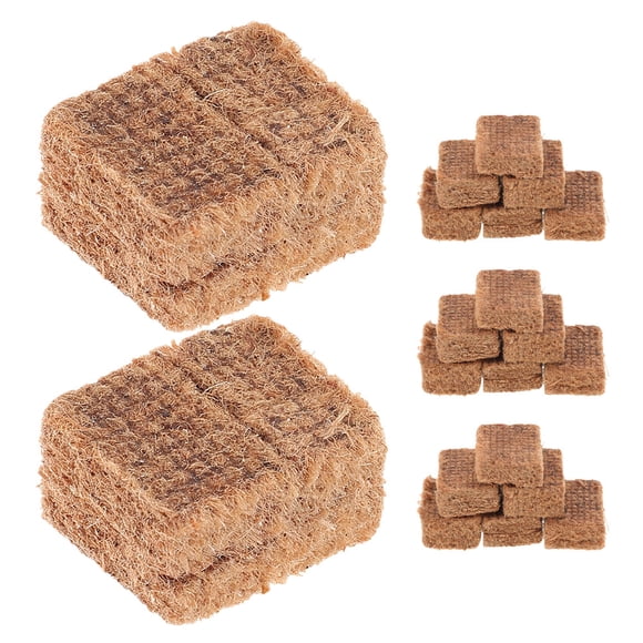 KAKOWELY 20pcs Charcoal Kindling Block For Outdoor And Home Use Efficient Fire Starter For Bbq Hot Pot And Grilling Safe And Ignition Charcoal Lighting Pucks,1.1X"X0.91"X0.47"