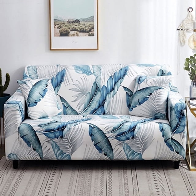 TFixol Elastic Sofa Slipcover with Free Pillowcase, Durable Polyester Fabric, Multicolor Design, Fits 90-140cm Single Seats, Easy Installation Included