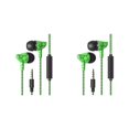 thumbnail image 1 of maskred Phone Music Wired Earphone In -ear Wire Control Cellphone 3 .5mm Plug Earbuds Headset 70cm 2Set, 1 of 6