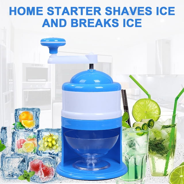 Dvkptbk Machine à Glace à Raser, Machine à Glace Rasée Manuelle, Broyeur de Glace, Petite Machine Domestique Manuelle de Broyage de Glace, Mini Coupe-Glace, Gadgets de Cuisine