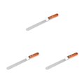 thumbnail image 3 of Wweixi Stainless Steel Blade Offset Spatula For Cake Decorating Multifunction Best Helper Frosting Spatula Scimitar 10in 3Set, 3 of 6