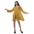 thumbnail image 3 of Moomaya Robe de Cocktail Imprimée à Manches Longues Tenues de Noël Robe Courte pour les Fêtes, 3 of 4