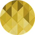 thumbnail image 1 of Ahgly Company Tapis Rond Lavable en Machine Intérieur Caramel Brun, 8 Pieds Rond, 1 of 7