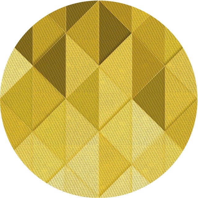 Ahgly Company Tapis Rond Lavable en Machine Intérieur Caramel Brun, 8 Pieds Rond