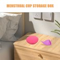 thumbnail image 4 of KAKOWELY cups 4pcs Menstrual Cups Storage Case Plastic Period Cup Holder Menstrual Disc Storage Box for Travel Female Menstrual Cup Box Menstrual Cup Carriers Plastic Menstrual Cup Carrying Boxes, 4 of 5