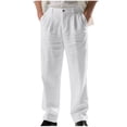 thumbnail image 2 of Ceisia Pantalon Habillé en Coton à Rayures Rétro Droit Décontracté pour Homme, Cadeau, Doux, Structuré, Mince, à Rayures, Multicolore, 2 of 9