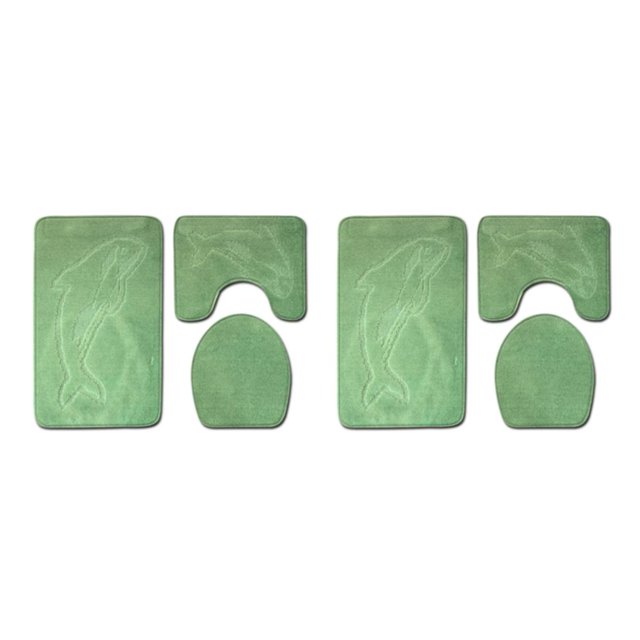 VONKY 3pcs/set Absorbent And Eco-friendly Bath Mat For Greener Bathroom Easy PJ210611-B003 2Set