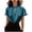 Green, variant on Women's Silk Satin T-shirts Keyhole Stand Collar Blouses Short Sleeve Elegant Tunic Formal Work and Office Tops