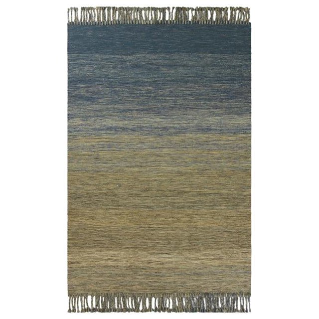 HomeRoots 354137 5 x 8 ft. Wool Ocean Area Rug