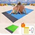 thumbnail image 2 of Maoww Tapis de Camping Anti-Humidité Anti-Déchirure Couverture de Plage Tapis de Sol Randonnée Vert et Gris, 2 of 6