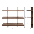 thumbnail image 4 of Nexera Modular Wall Shelving System, Walnut, 4 of 4