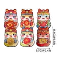 thumbnail image 3 of Penkiiy Enveloppes Rouges du Nouvel An Chinois 2025, Enveloppe Rouge Robuste Enveloppes Rouges du Nouvel An Lunaire Grand Cadeau Porte-Bonheur Argent Paquets Rouges Hong Bao avec Différents Motifs Embossés Dorés s - 6 Pcs, 3 of 9