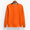 thumbnail image 2 of hotojiny Plus Size Sweatshirt for Women Casual Solid Color Long Sleeve Pullover Crew Neck Basic Loose Fit Tops 2025 Fall Outfits, 2 of 5