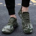 thumbnail image 4 of HBFAGFB Mens Sneakers Mesh Breathable Round Head Low Top Soft Bottom Breathable Sneakers Green Size 41, 4 of 7